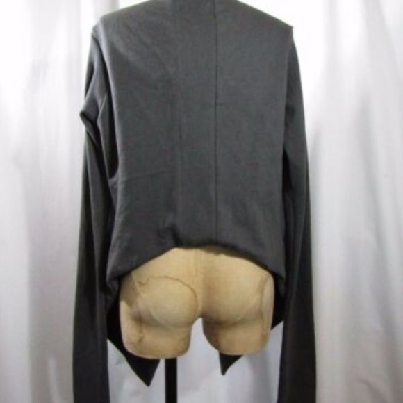 HERFF CHRISTIANSEN Grey Drape cardigan - Picture 9 of 9